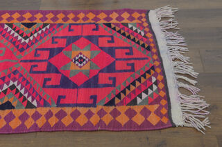 Turkish Vintage Runner Rug - Thumbnail