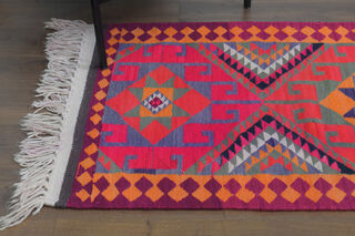 Turkish Vintage Runner Rug - Thumbnail