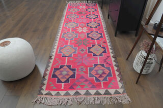 Turkish Vintage Runner Rug - Thumbnail