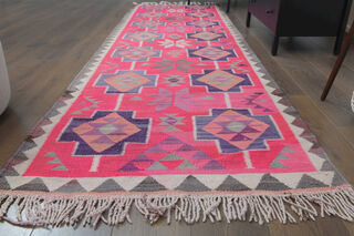 Turkish Vintage Runner Rug - Thumbnail