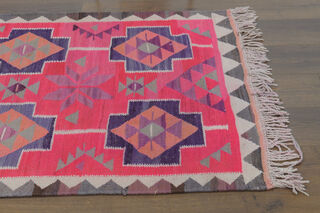 Turkish Vintage Runner Rug - Thumbnail