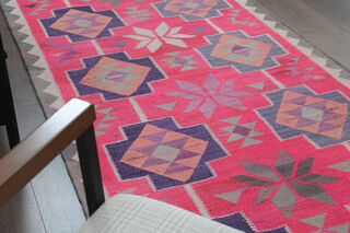 Turkish Vintage Runner Rug - Thumbnail