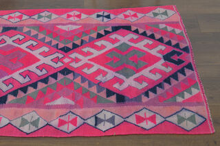 Turkish Vintage Runner Rug - Thumbnail