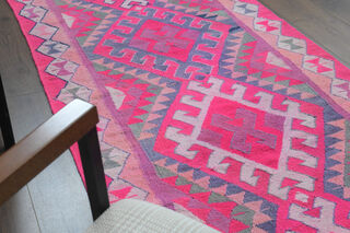 Turkish Vintage Runner Rug - Thumbnail