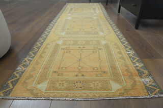 Turkish Vintage Runner Rug - Thumbnail