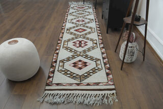 Turkish Handwoven Runner Rug - Thumbnail