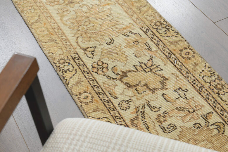 Narrow Light Brown Vintage Runner