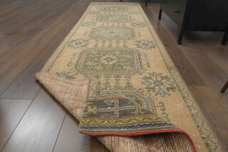 Turkish Vintage Runner Rug - Thumbnail