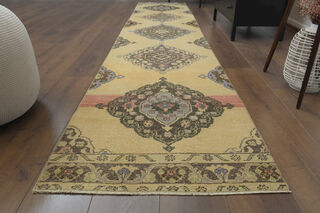 Turkish Vintage Runner Rug - Thumbnail