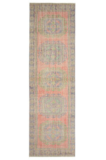 Antique Turkish Runner Rug - Thumbnail