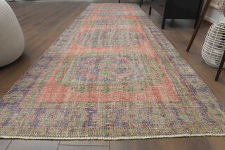 Antique Turkish Runner Rug - Thumbnail