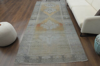 Antique Turkish Wide Runner - Thumbnail