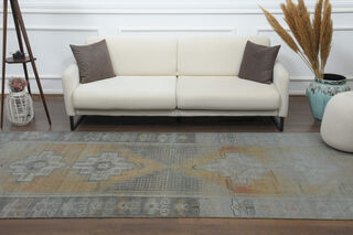 Antique Turkish Wide Anatolian Runner - Thumbnail