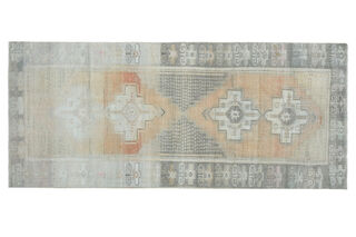 Antique Turkish Wide Anatolian Runner - Thumbnail