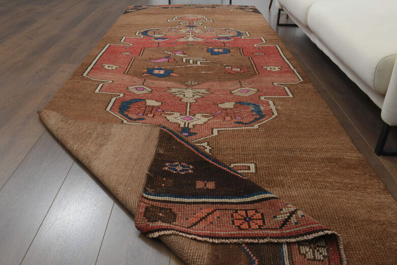 Vintage Wide Brown Runner