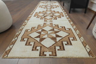 Turkish Vintage Runner Rug - Thumbnail