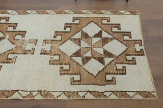 Turkish Vintage Runner Rug - Thumbnail