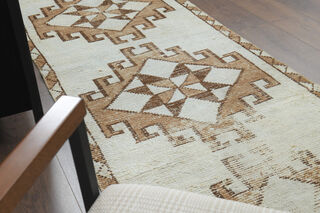 Turkish Vintage Runner Rug - Thumbnail