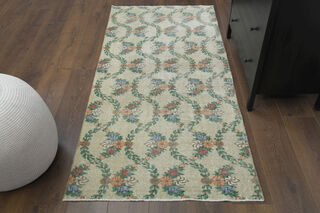 Wool Anatolian Retro Runner Rug - Thumbnail