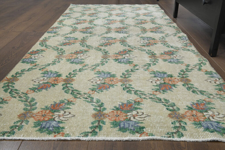 Wool Anatolian Retro Runner Rug