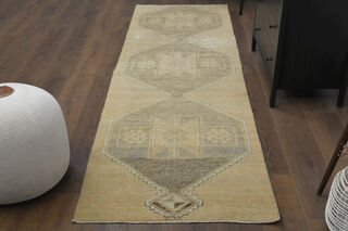 Turkish Vintage Runner Rug - Thumbnail