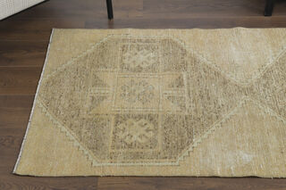 Turkish Vintage Runner Rug - Thumbnail