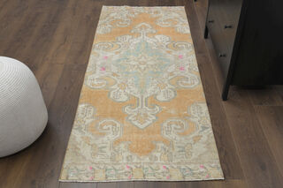 Antique Oriental Runner Rug - Thumbnail