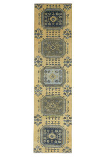 Turkish Vintage Runner Rug - Thumbnail