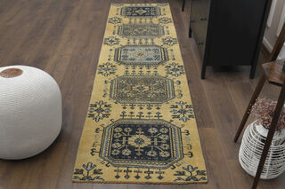 Turkish Vintage Runner Rug - Thumbnail