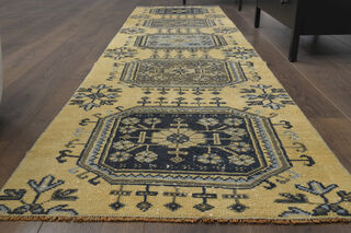 Turkish Vintage Runner Rug - Thumbnail