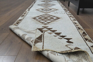 ICE WHITE - Turkish Runner Rug - Thumbnail