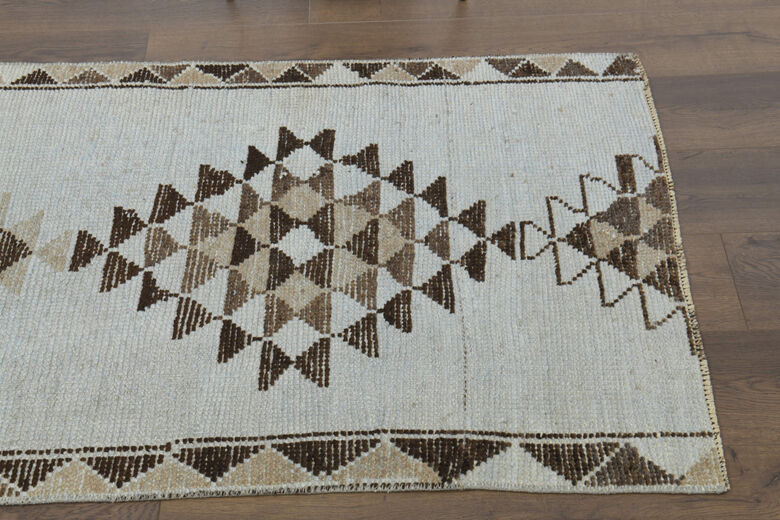 ICE WHITE - Turkish Runner Rug