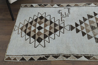 ICE WHITE - Turkish Runner Rug - Thumbnail