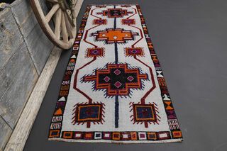 Turkish Vintage Runner Rug - Thumbnail