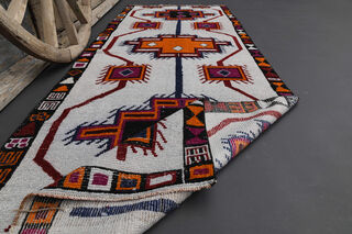 Turkish Vintage Runner Rug - Thumbnail