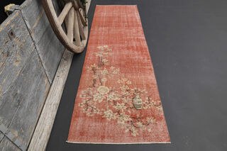 Turkish Vintage Runner Rug - Thumbnail