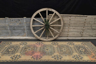 Turkish Vintage Runner Rug - Thumbnail