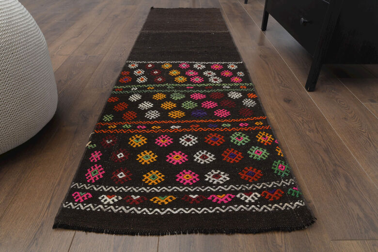 2x7 Farmhouse Turkish Kilim Runner