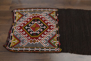 2x8 Brown Turkish Kilim Runner - Thumbnail