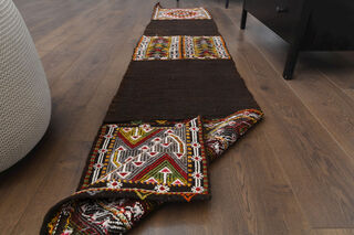 2x8 Brown Turkish Kilim Runner - Thumbnail