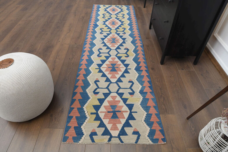 3x9 Aesthetic Handmade Runner Rug