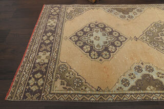 3x12 Faded Neutral Turkish Runner Rug - Thumbnail