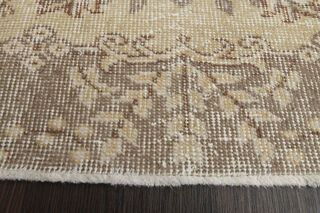 3x7 Handmade Neutral Short Runner Rug - Thumbnail