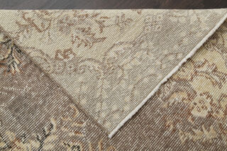 3x7 Handmade Neutral Short Runner Rug - Thumbnail