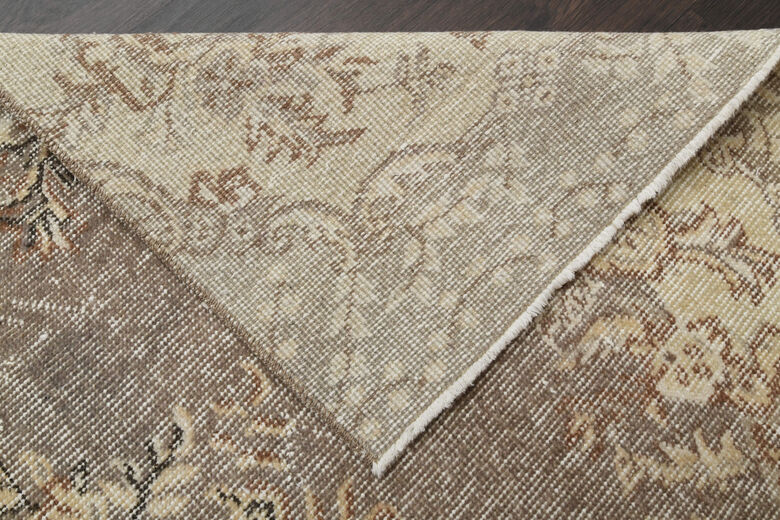 3x7 Handmade Neutral Short Runner Rug