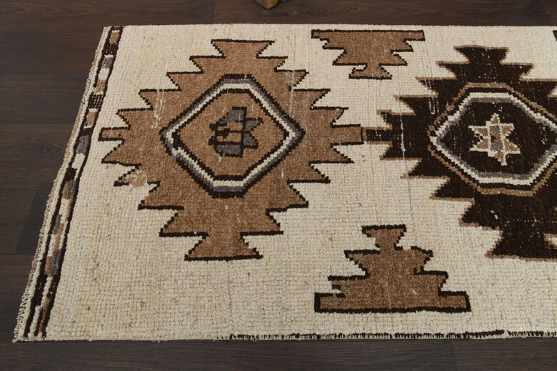 3x11 Bohemian Hand Knotted Runner Rug