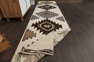 3x11 Bohemian Hand Knotted Runner Rug - Thumbnail