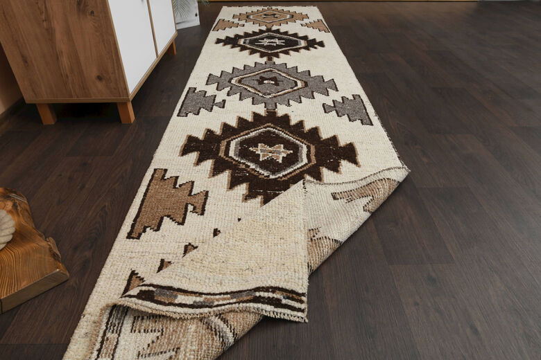 3x11 Bohemian Hand Knotted Runner Rug