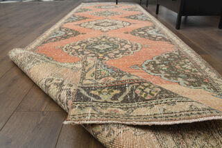 Oriental Wide Handmade Turkish Runner Rug - Thumbnail