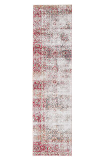 3x10 Floral Wool Turkish Runner Rug - Thumbnail